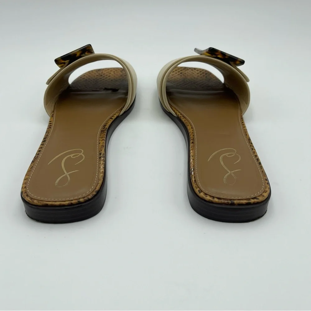 Sam Edelman Inez Slide-SZ 8M-Sand Leather Sandals- MSRP $120 - Picture 4 of 13